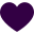 a chubby purple heart
