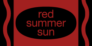red summer sun
