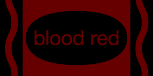 blood red