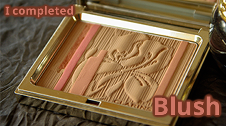 simple blush compact with text I completed Argent