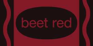 beet red
