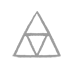 A scene divider representing the Triforce. All of its triangles are greyed-out and empty.