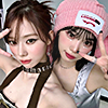 winter from aespa and chaewon from le sserafim