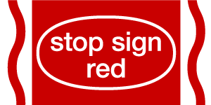 stop sign red