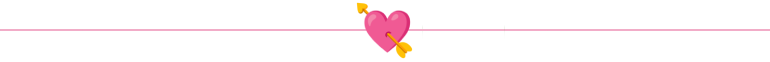 pink arrow heart symbol divider
