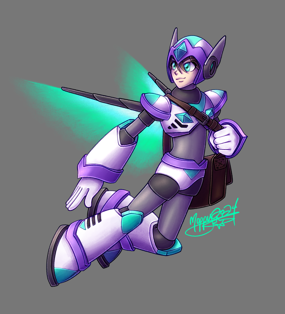 Drawing of Flip, as described in the text, mid-hover.