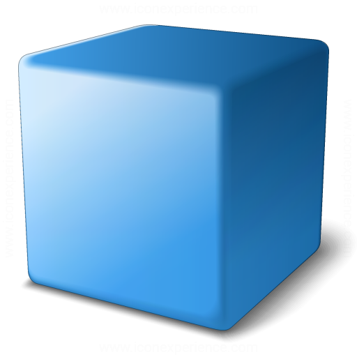 It's a blue cube