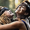 van and taissa hugging each other in yellowjackets