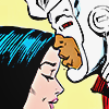 victor kissing raven's forehead in new teen titans 1984