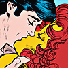 dick and kory kissing in new teen titans 1984