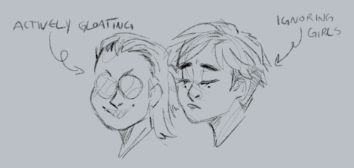 Mach and Haul headshot sketches to finalize their designs.