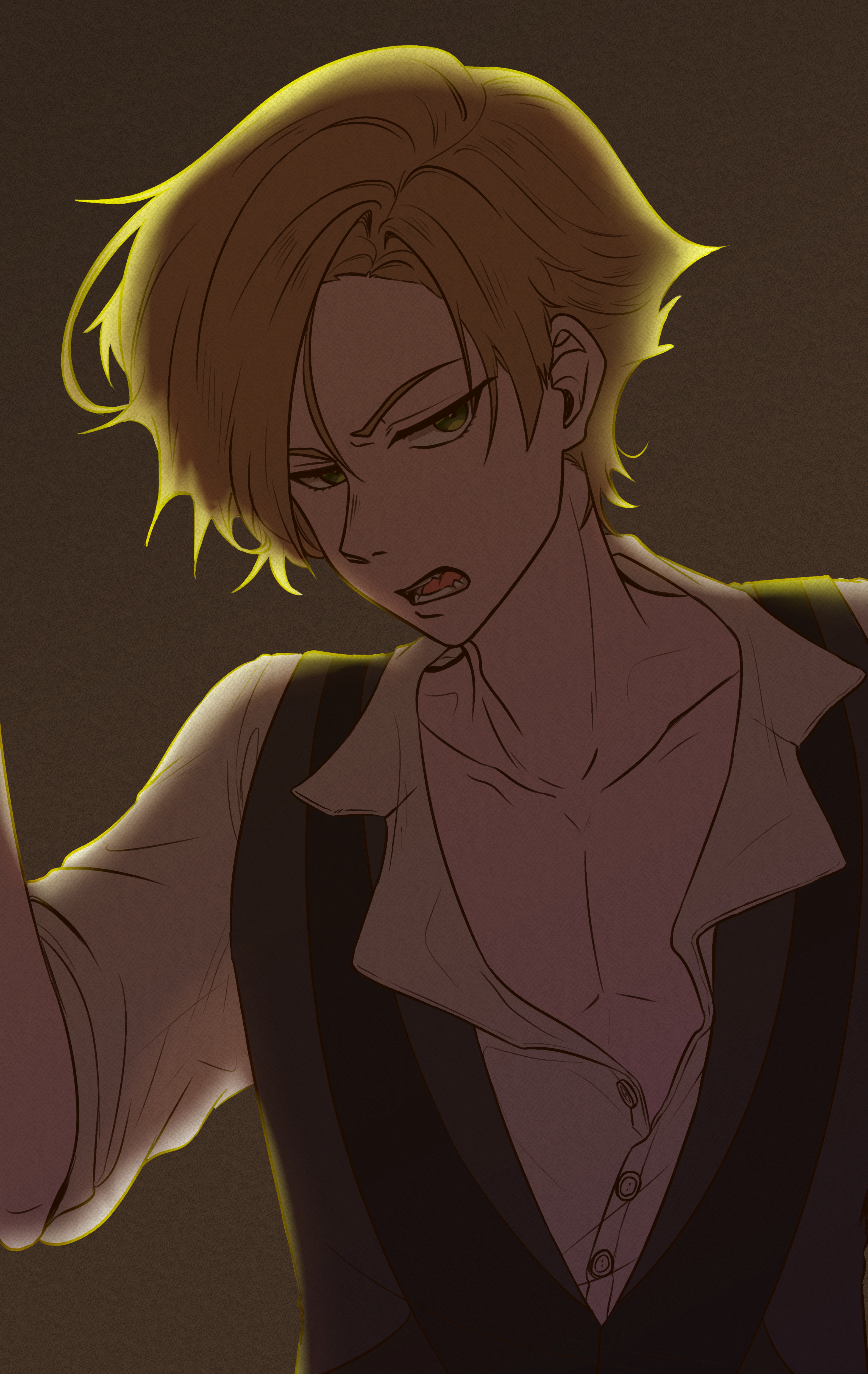 Venion Standing in the doorway looking scornful