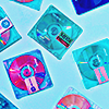 colorful mini discs