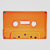 one orange cassette tape