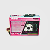 a pink cassette walkman