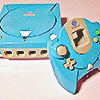 blue sega dreamcast console