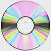 a colorful iridescent CD