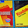 packaging of and a blank kodak VHS tape