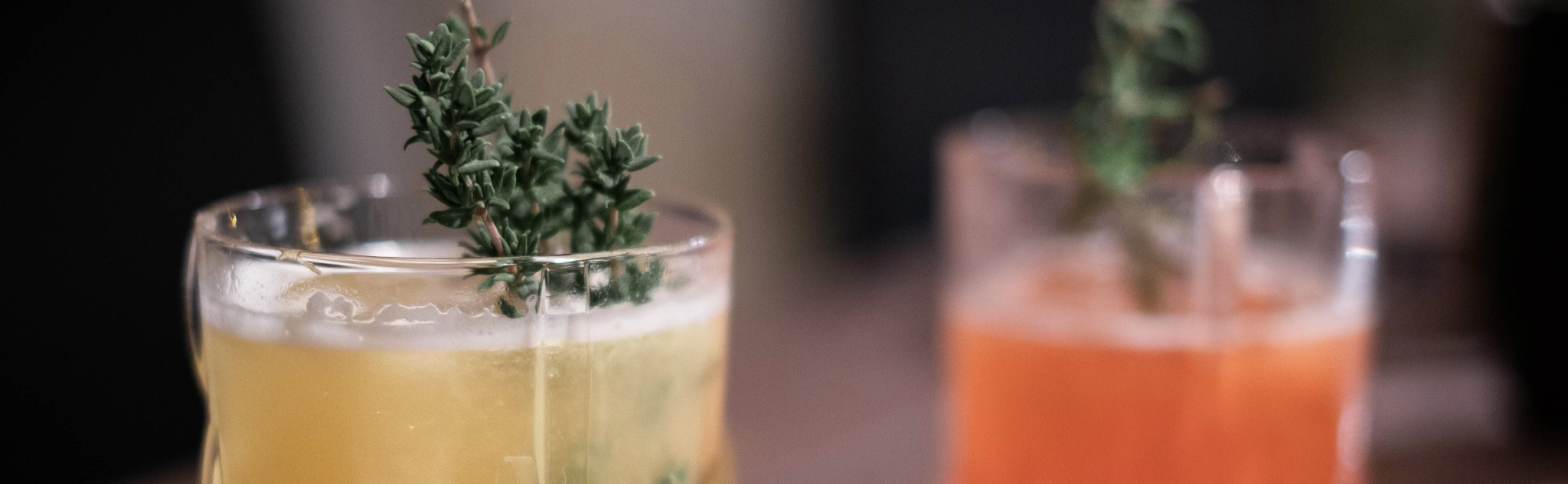 banner of two alcoholic drinks