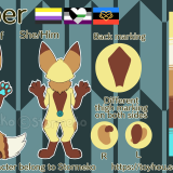 Fennec fursona ref