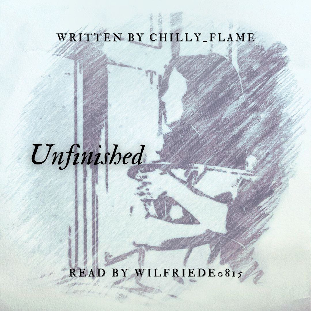 Sketch of a woman sitting by a window, looking outside. Her face lacks details. Alternative image links: https://archive.org/download/unfinished_202310/unfinished_cover.jpg and https://drive.google.com/file/d/1wj6jvB8g3PltEQq8bFbRGG40IF6CV7KB/view?usp=drive_link