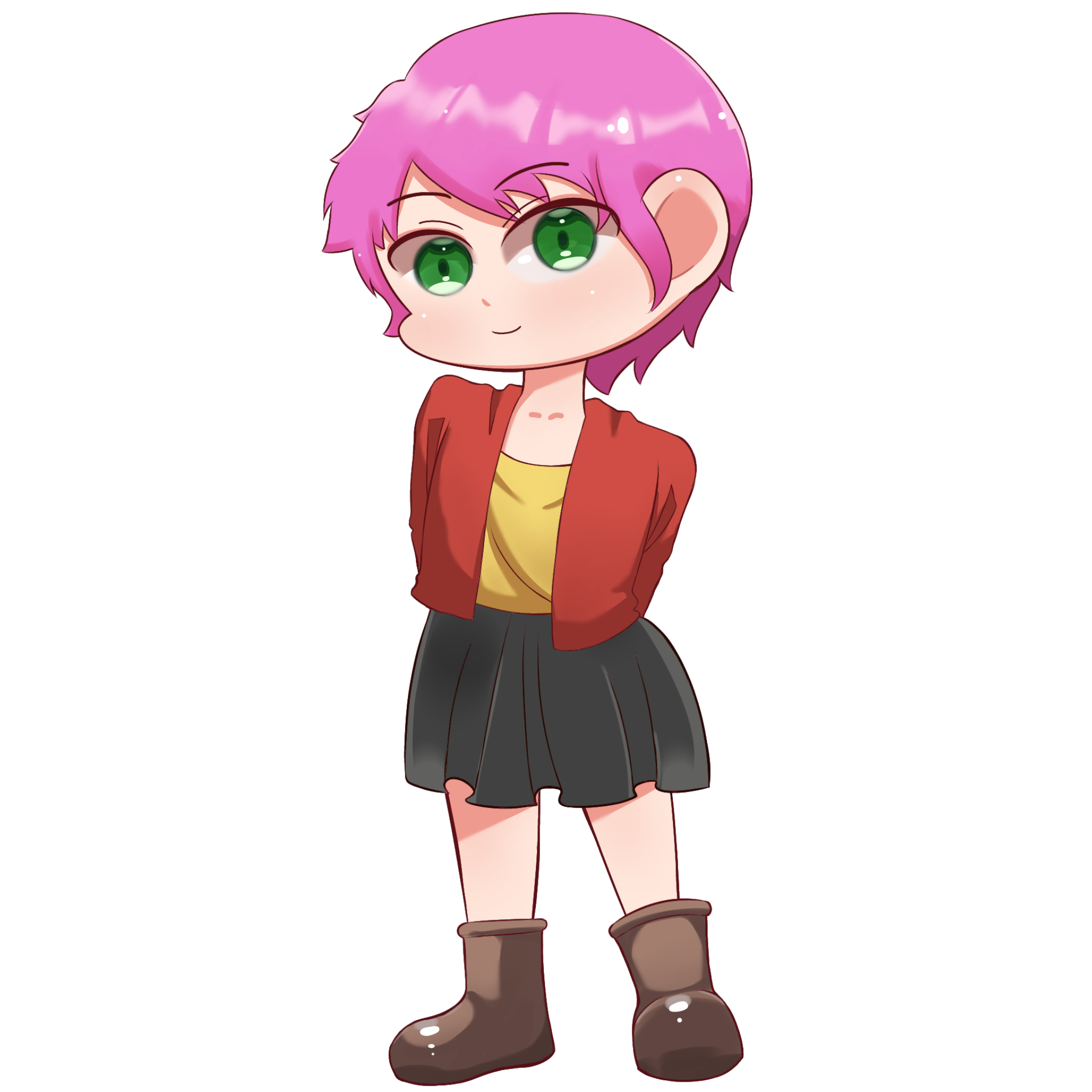 Aelita in chibi drawing. Code Lyoko seasoon 1.