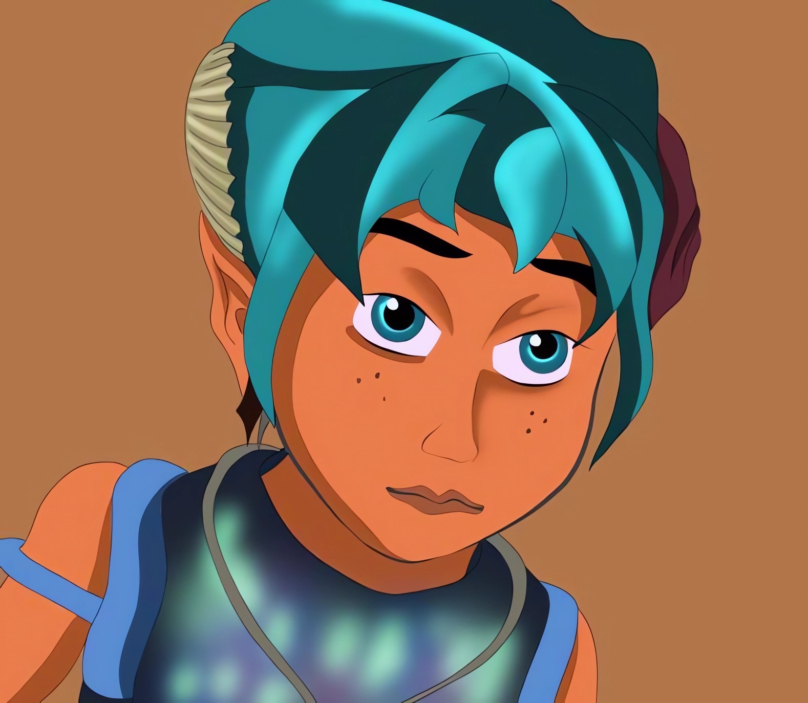 Child AndrAIa, shaded colors.