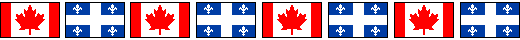 Drapeux Canada et Québec.