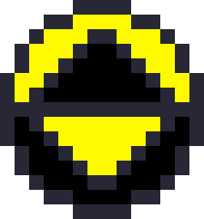 Guardian icon in ReBoot as pixel art.