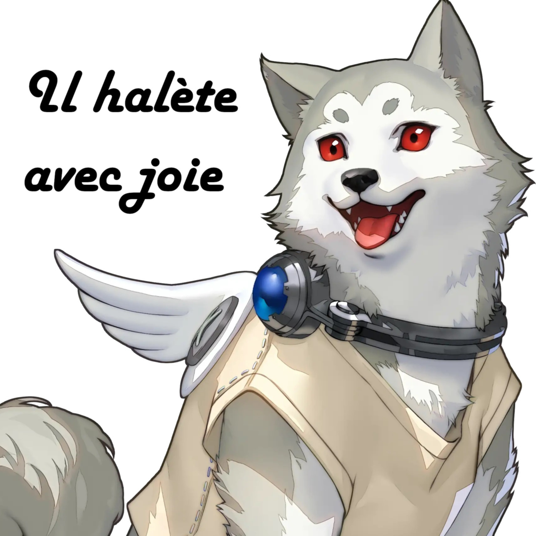 Image de couverture, Koromaru avec le title de la podfic.