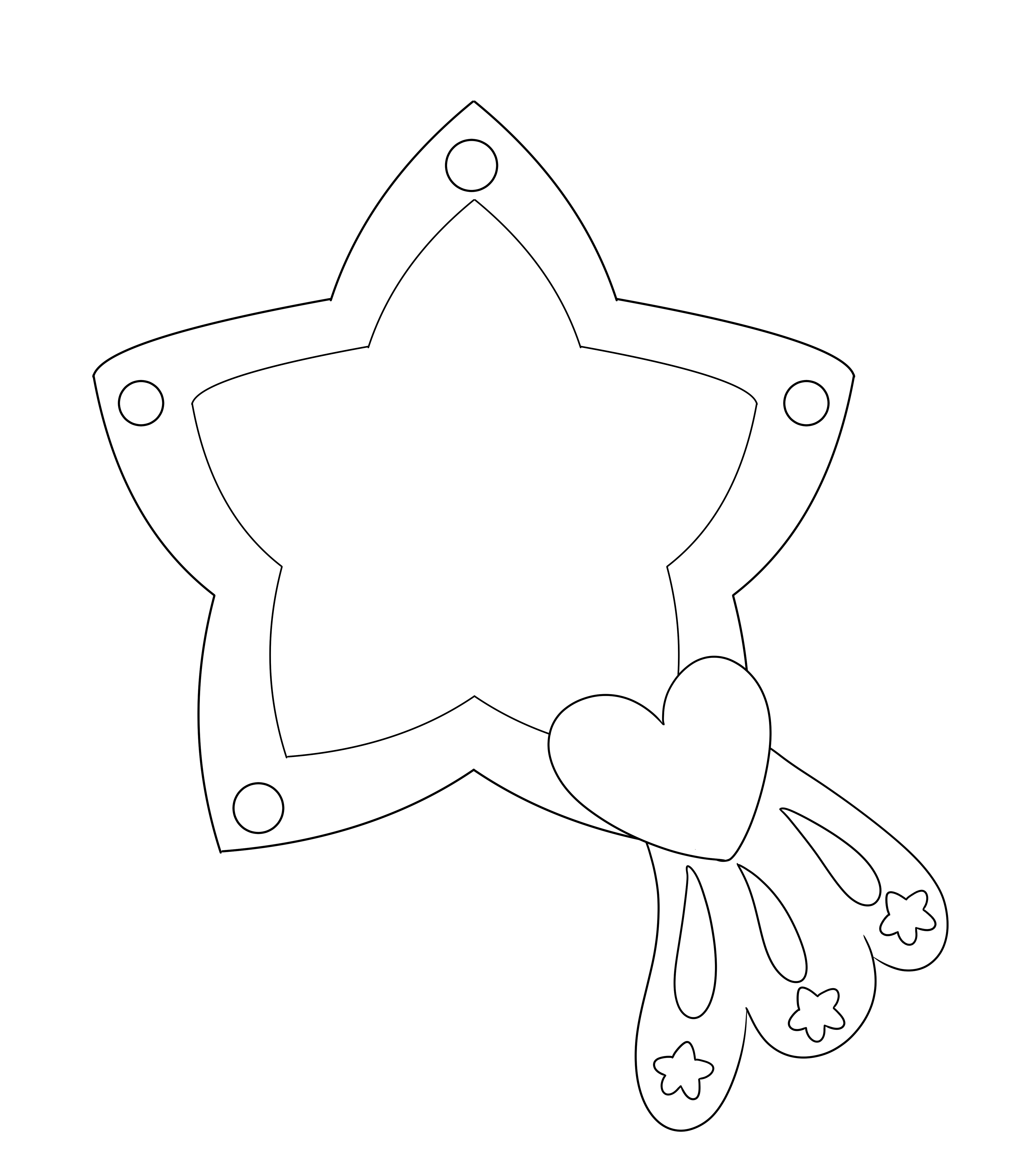 Lumina Star line art