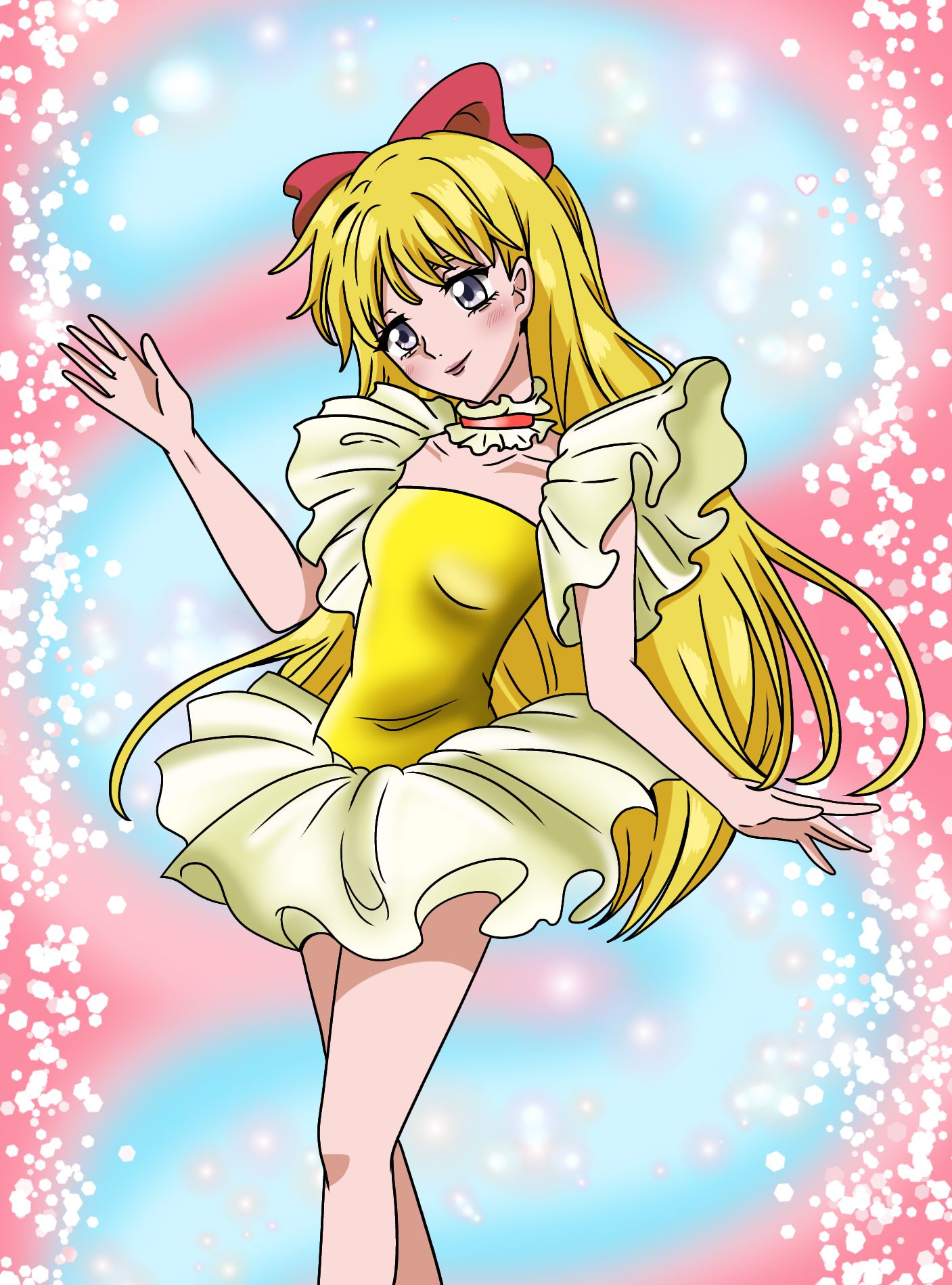 Color drawing of Minako