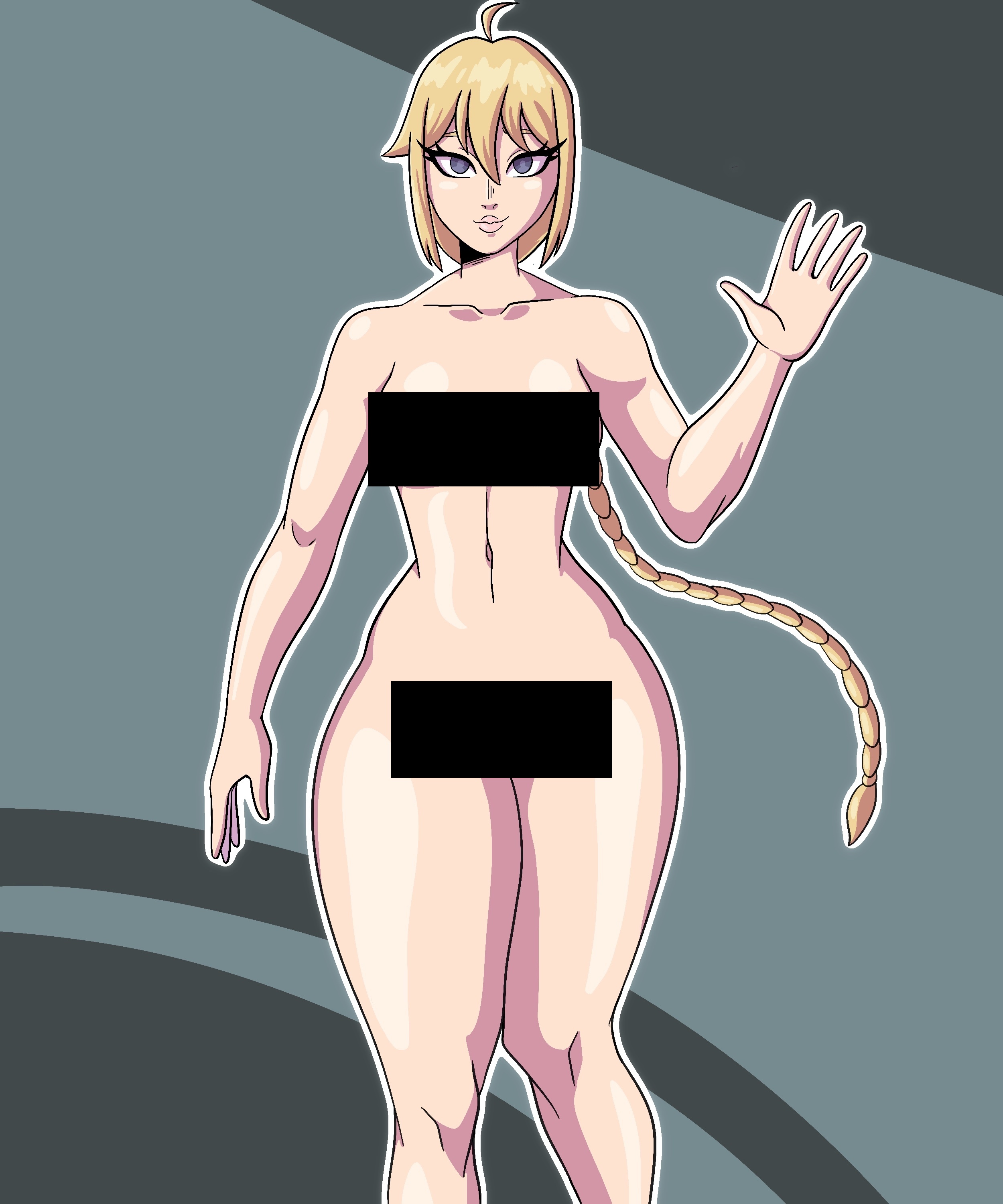 Alice Blondinka naked, censored version.