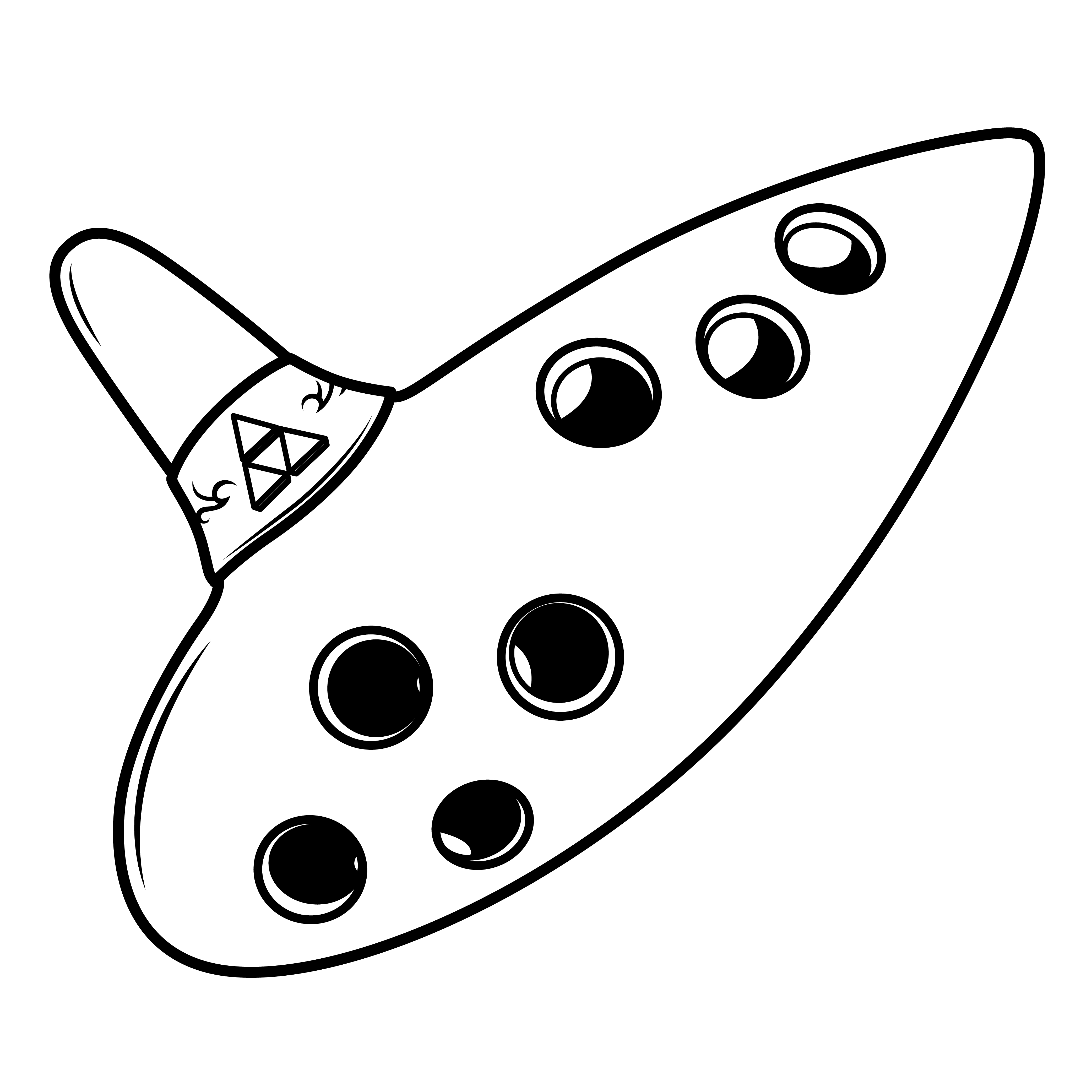 Ocarina du Temps en style dessin au trait