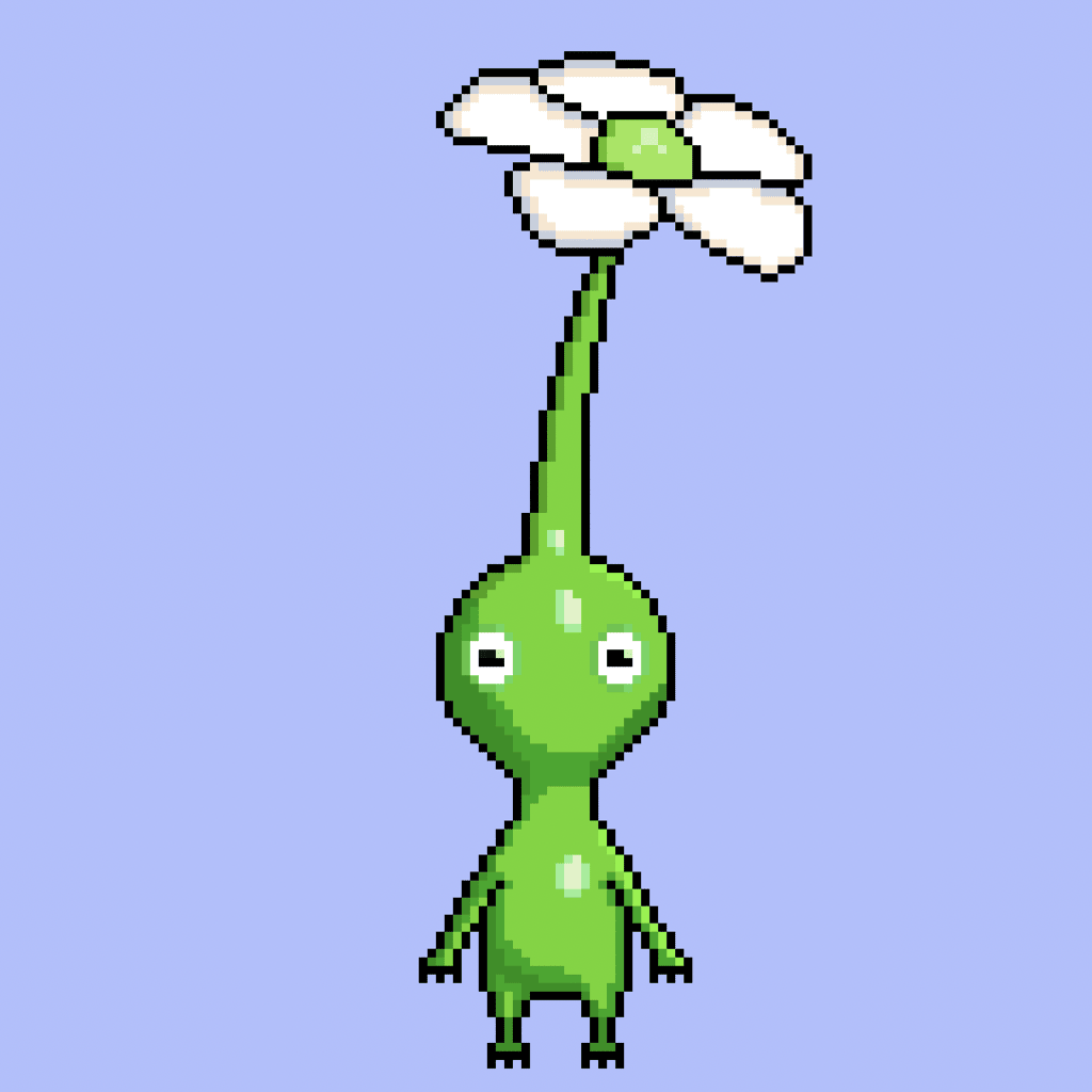 Pikmin Vert avec fleur