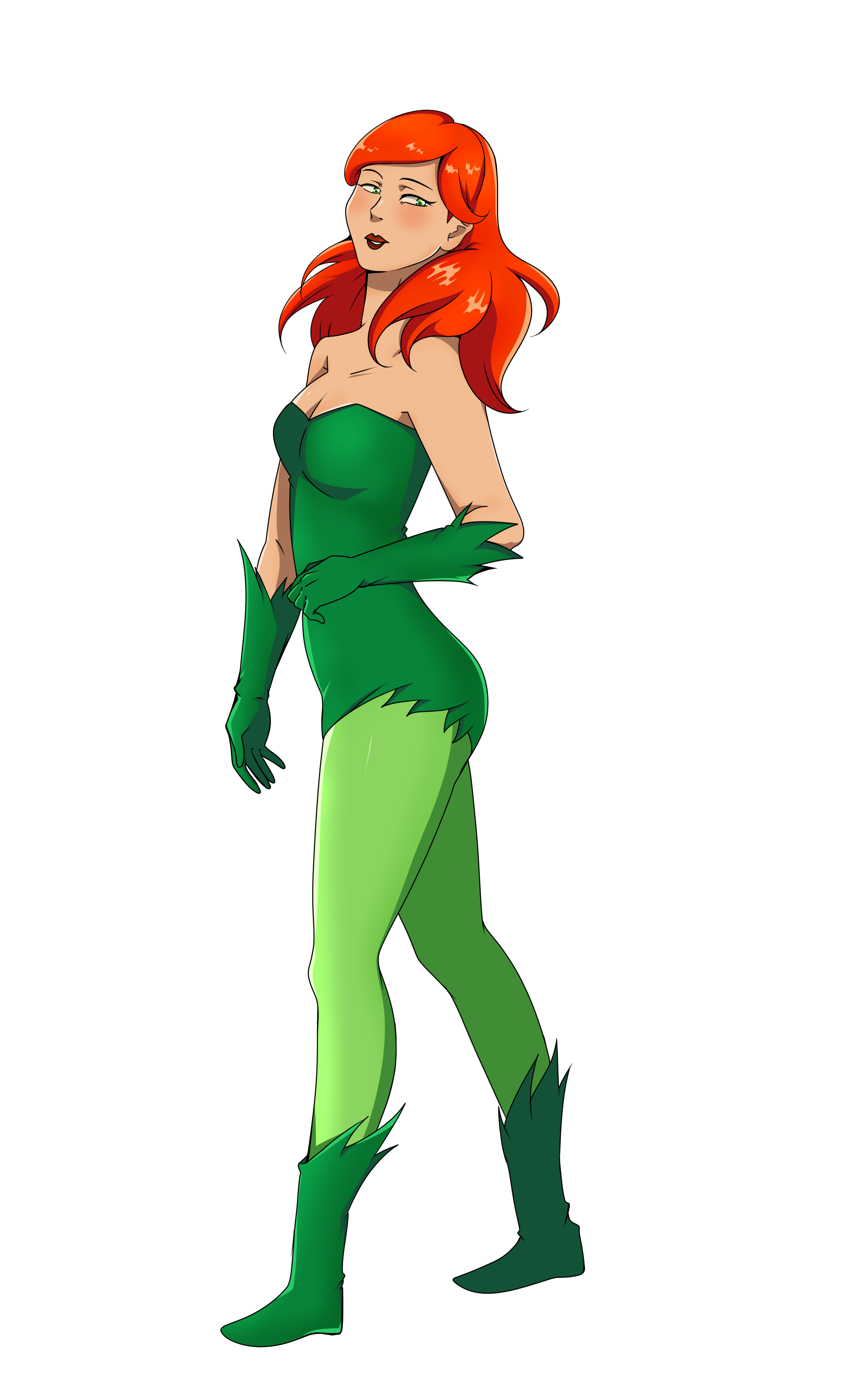 Poison Ivy without background, color version.