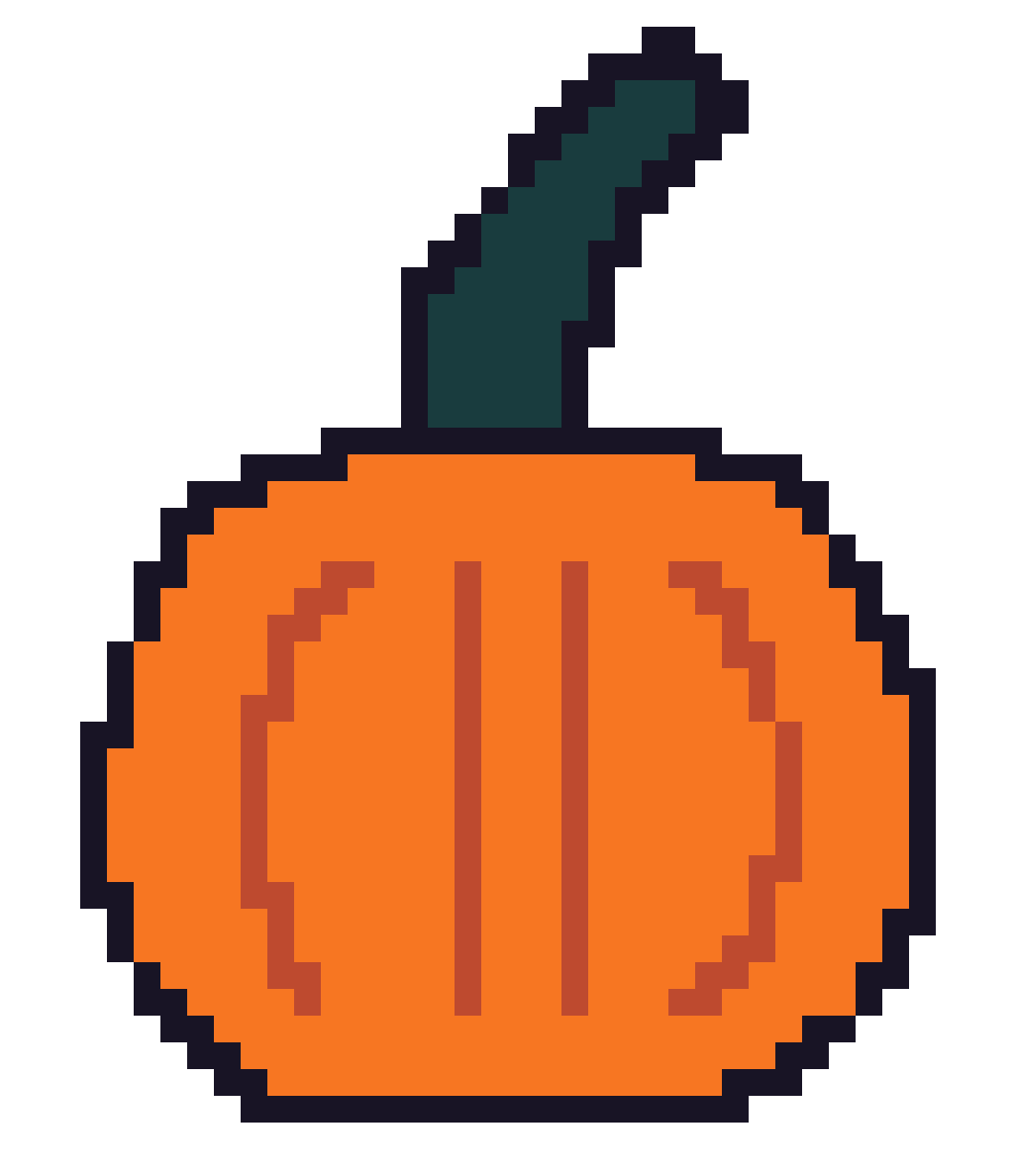 pixel pumpkin