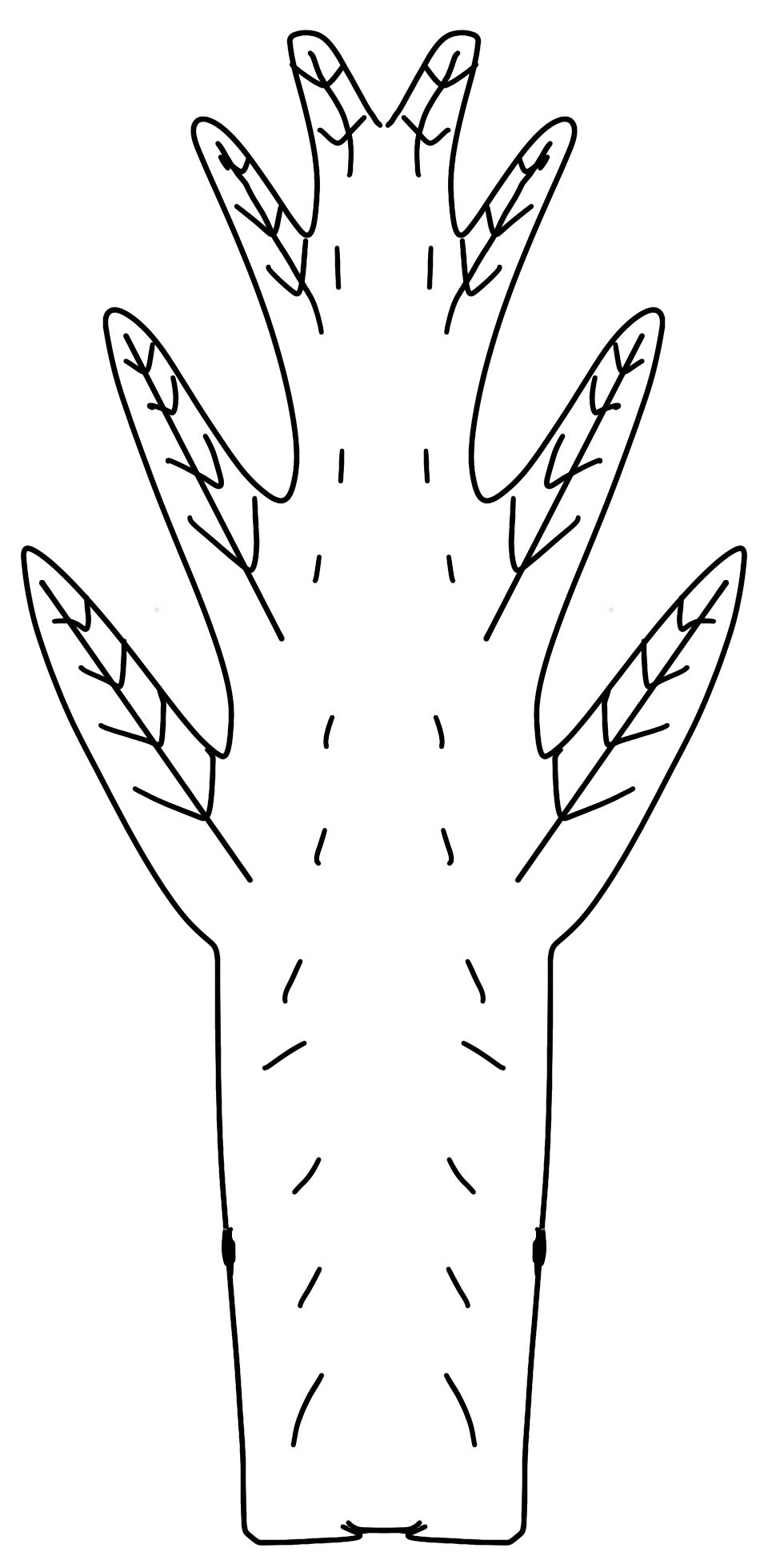 strange tree in line art