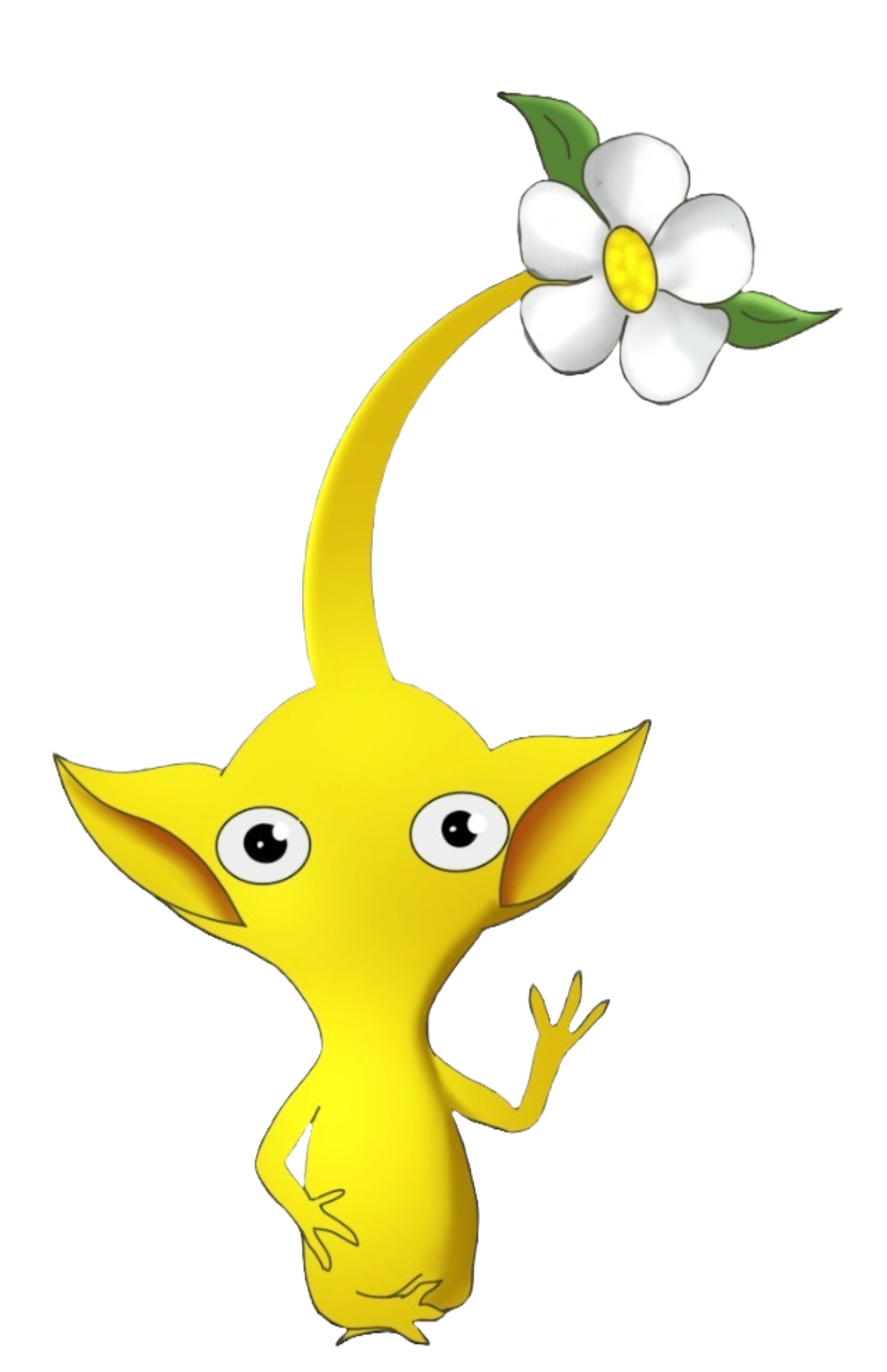 Dessin mignon d’un Pikmin Jaune par @beardedstrangerdreamland. Dessin commandé. 