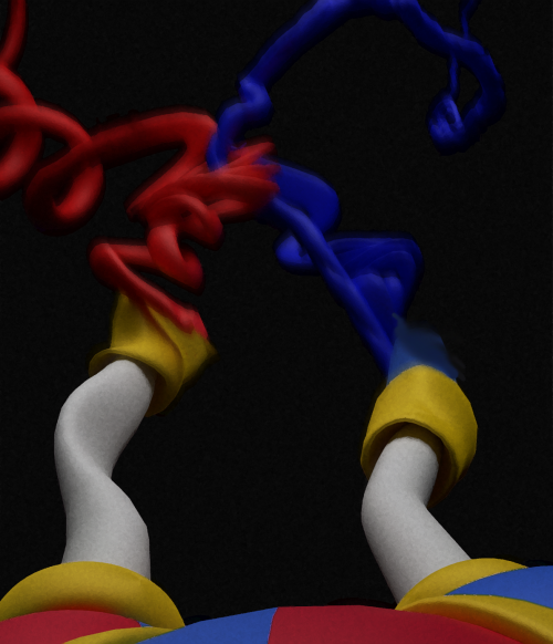 Pomni's legs turned to wool