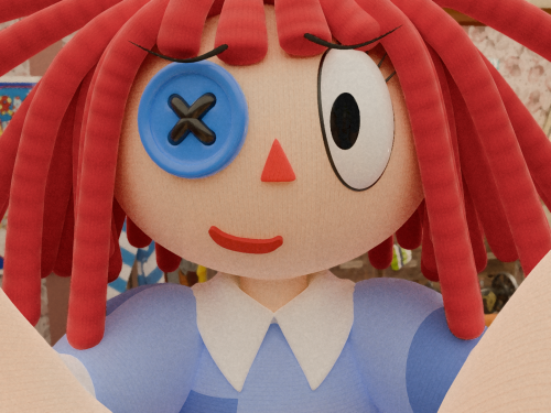 Ragatha looking into the camera with a crooked smile
