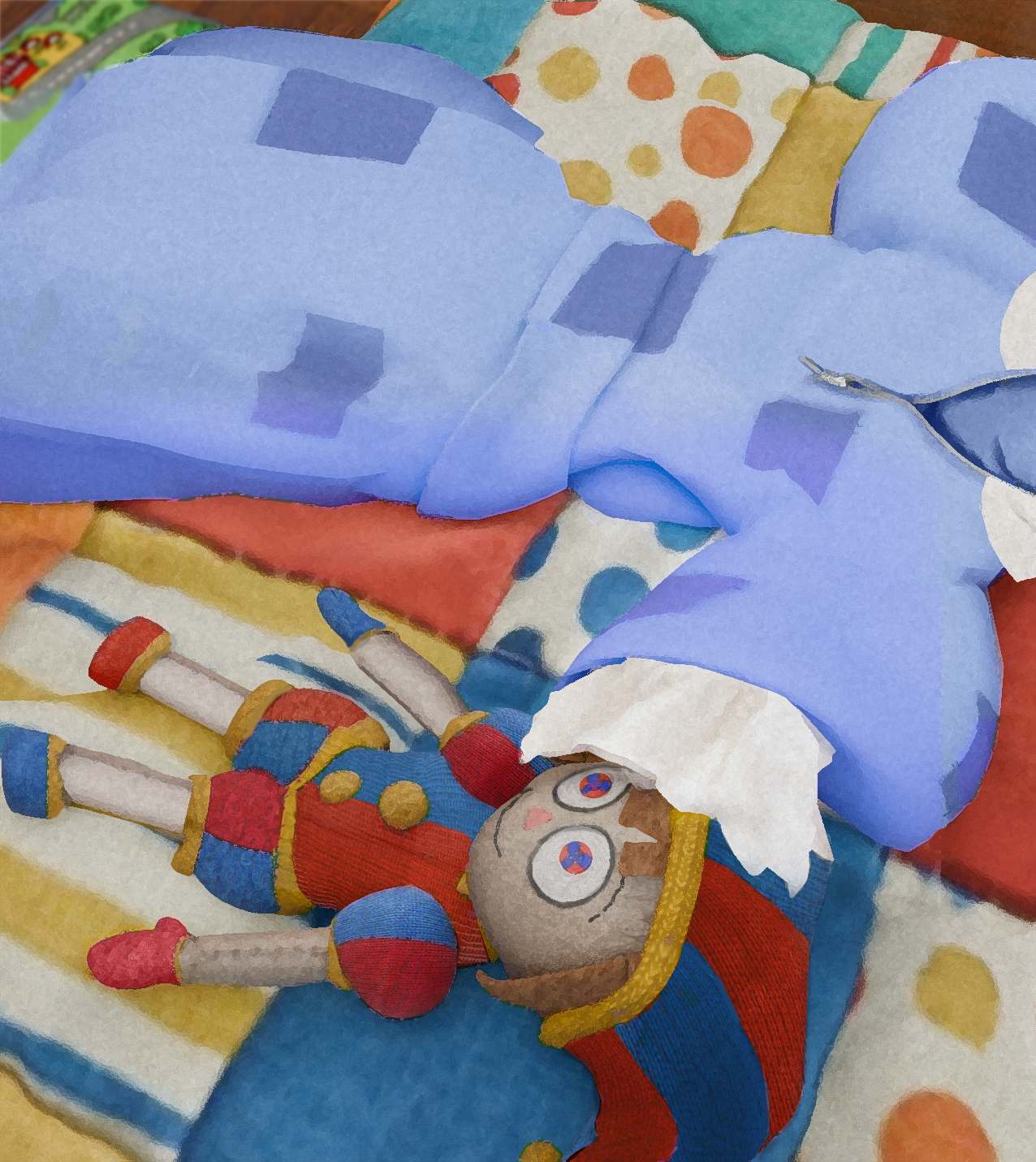 Ragatha's dress spread out upon the bed