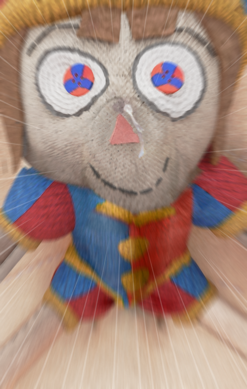 cock now bulging out of Pomni's head, with a dot of precum trickling down her face