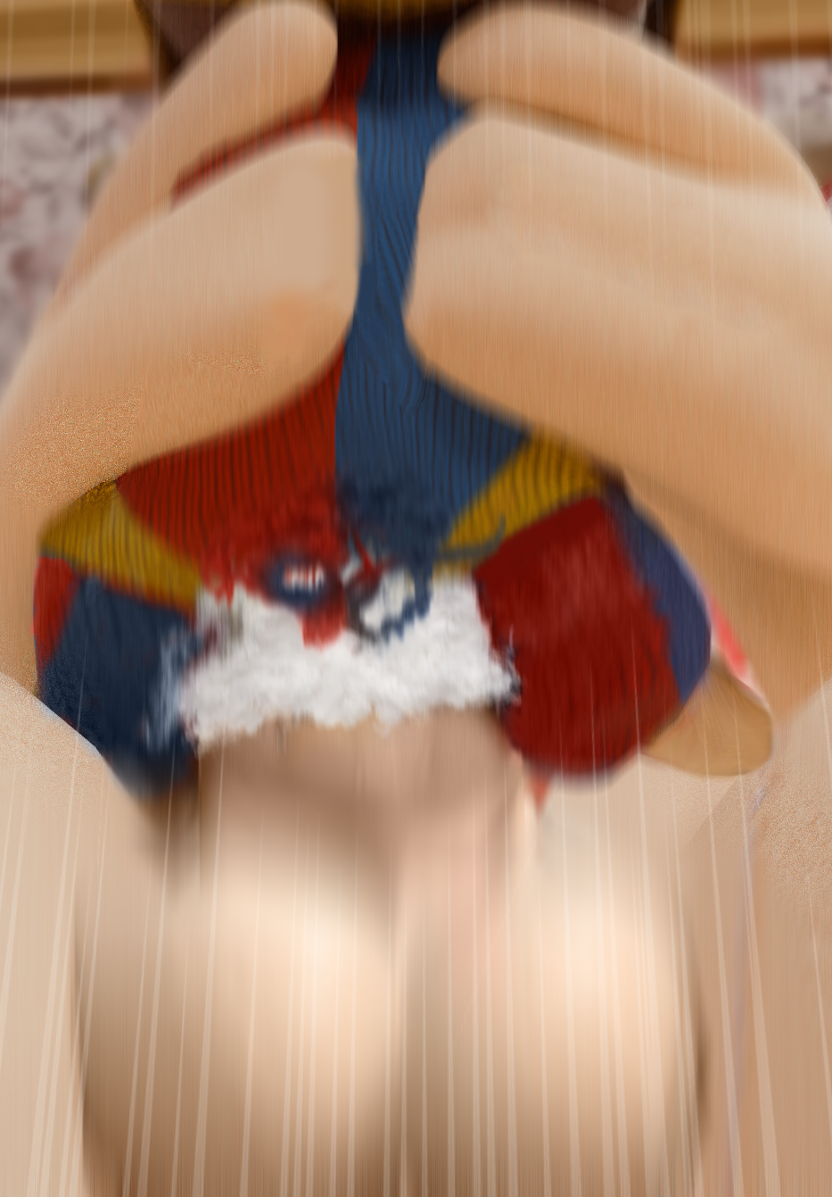 Ragatha's balls smacking against the doll