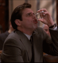 Jim Carrey’s “Oh come on!” spit-take from Liar Liar.