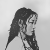 black and white icon of yves formerly from loona