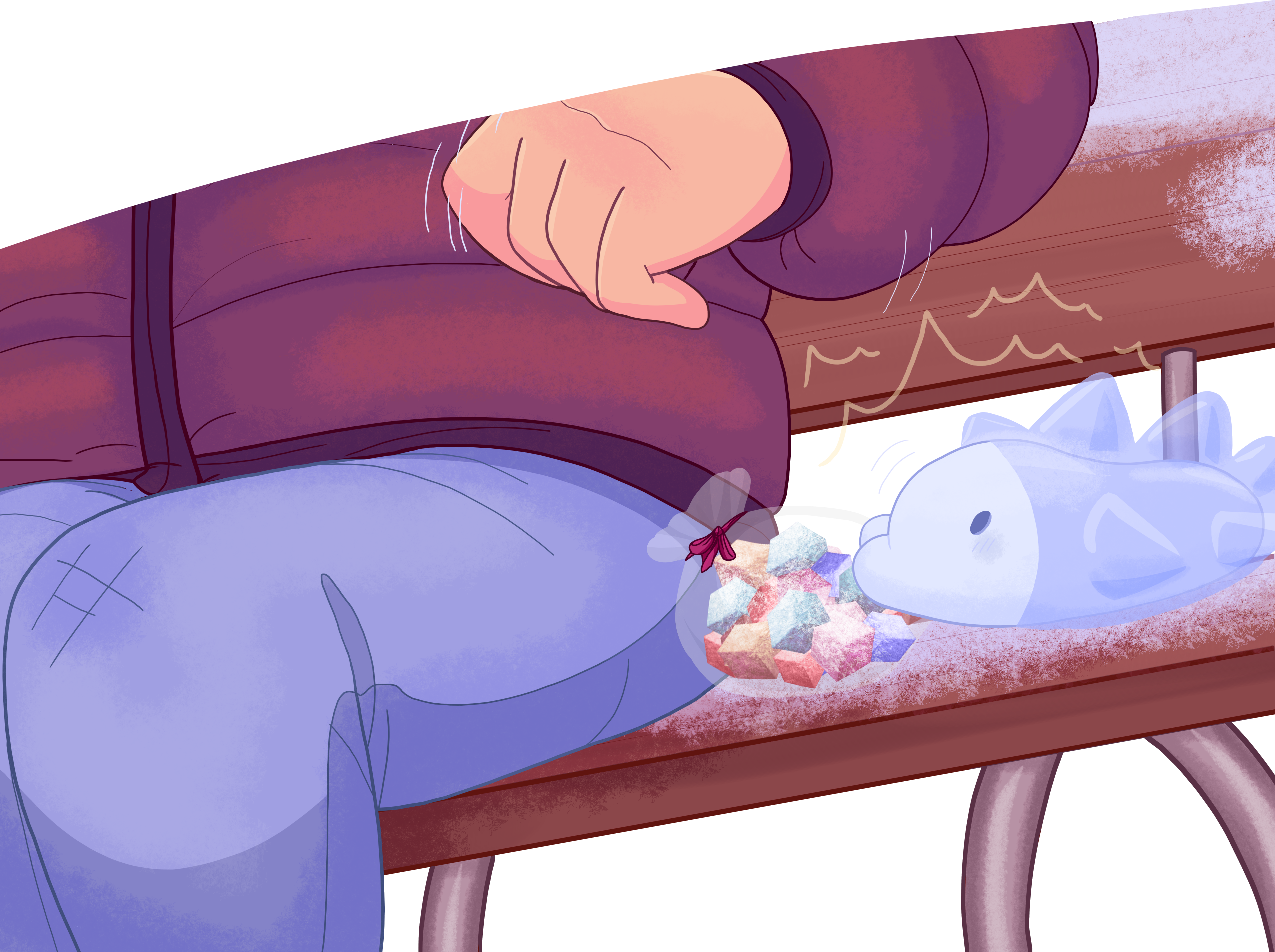 Snom offers the lonely human some of the lokum it was gifted, spreading the holiday spirit.