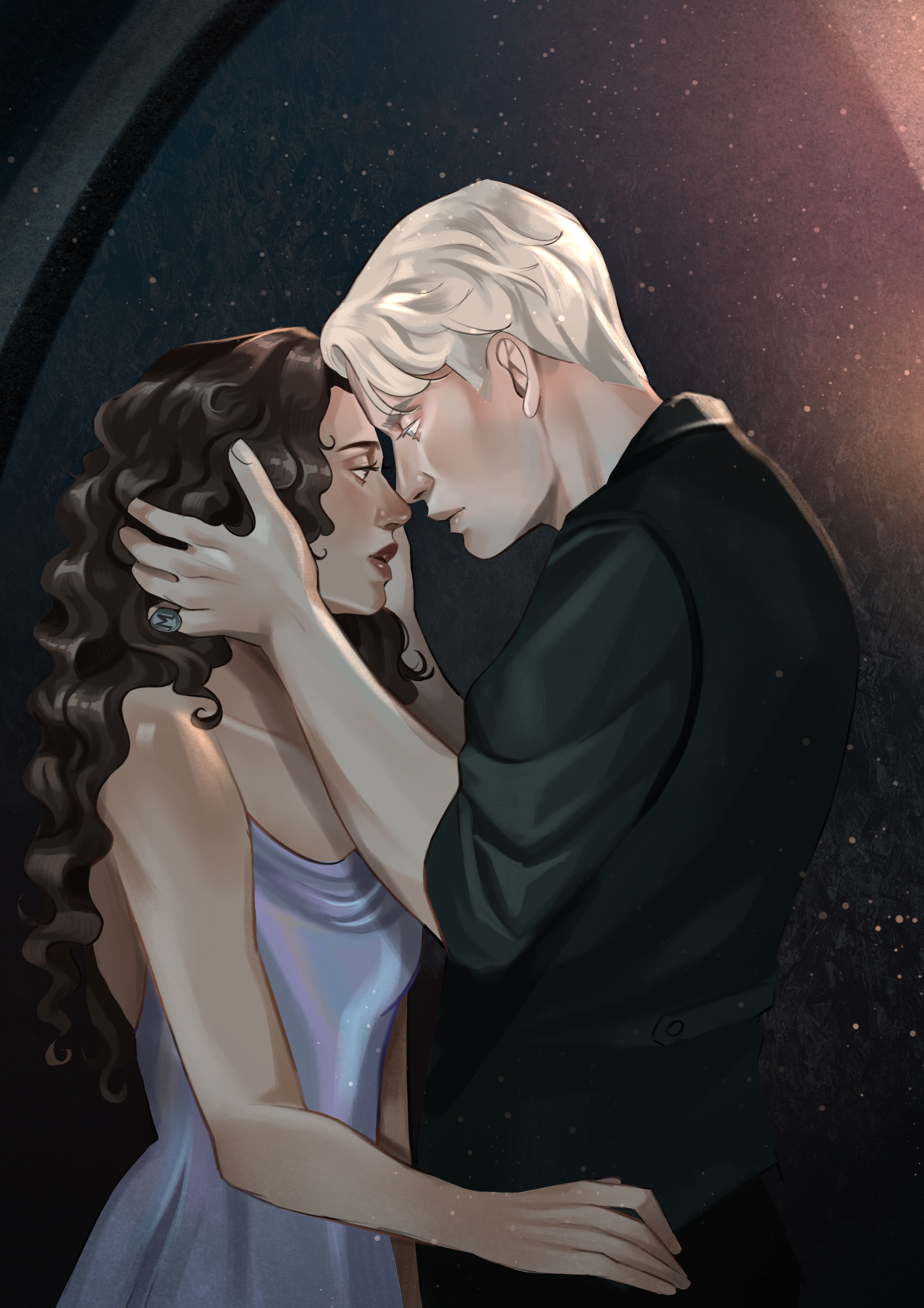 Our Souls in Time - Draco and Hermione hidden in the Hogwarts Halls