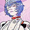 art by luana vecchio of rei ayanami from evangelion