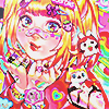 art by rian gonzales featuring a colorful 1990s themed girl